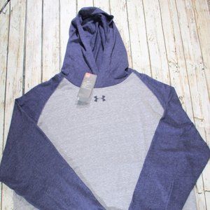 Blue and Grey Under Armour Hoodie